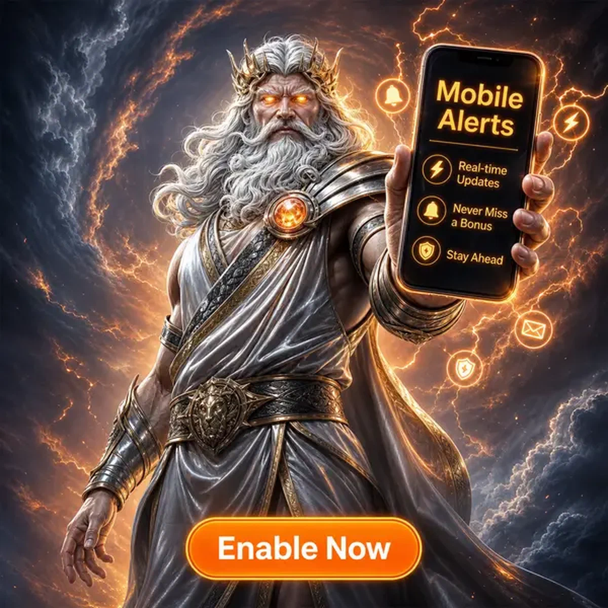 Storm Sovereign commandant les notifications de l'application mobile avec les notifications push et les alertes mobiles maintiennent votre jeu à long terme