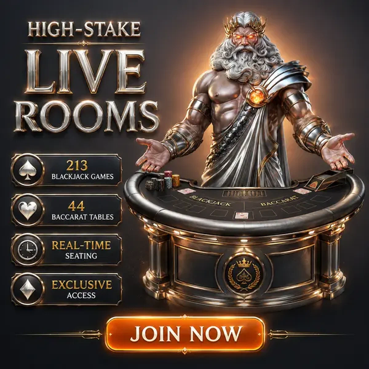 Croupier en direct présentant une table de jeu dans les salles de baccarat et blackjack live à enjeux élevés Win Aura